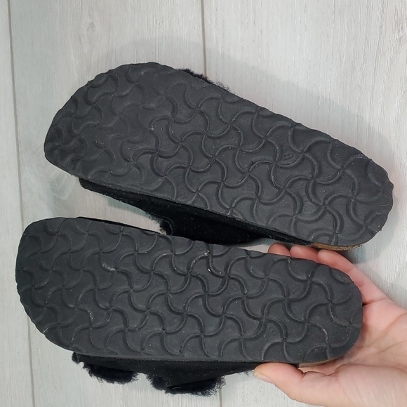 Birkenstock Women Arizona Comfort Suede Shearling Sandals shoes sz 38/7 - Picture 11 of 12
